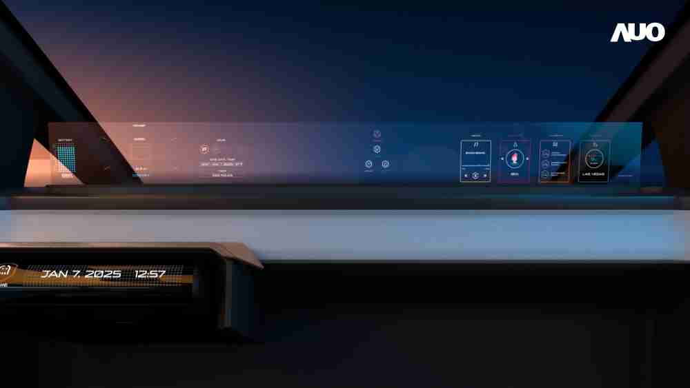 壹号平台无界透明显示接口(Horizon Image Glass)透过车运算方案整合仪表板、、中控台及副驾显示器，，一体式全景呈现，，，提供乘用者清晰的前方视野、、、行车必要信息与娱乐功能